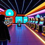 **

"A bustling virtual marketplace in Decentraland. Imagine colorful avatars browsing digital storefronts, showcasing art, games, and virtual items. In the background, a virtual casino glows with neon lights. The scene is vibrant and futuristic, hinting at the potential of virtual commerce."

**